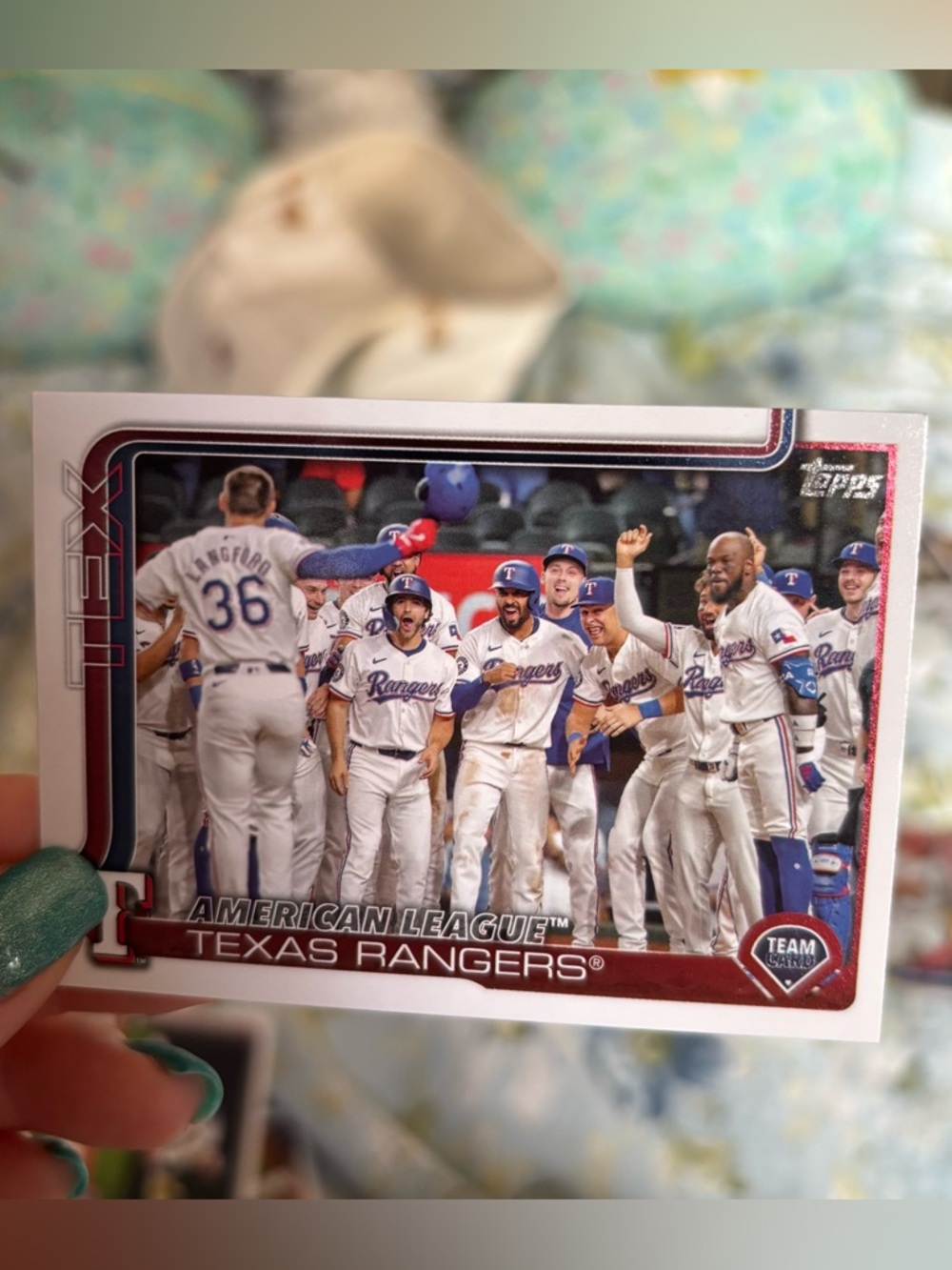 Texas Rangers Topps baseball card - Picture 6 of 10